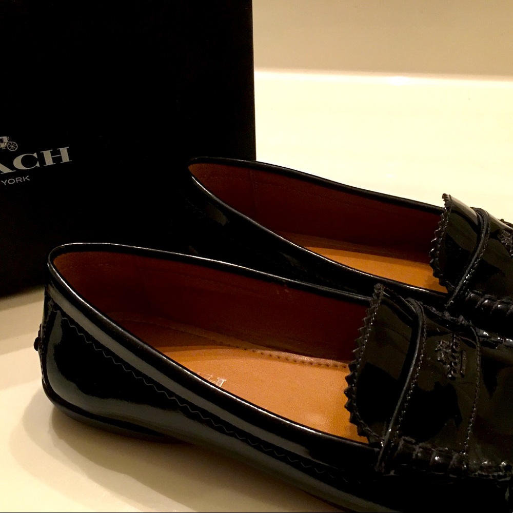 COACH FLATS LOAFERS Black